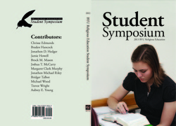 Student Symposium 2013 cover